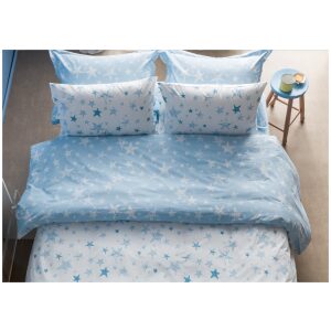 Duvet cover single 160x250 Galaxy Blue White