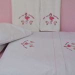 Set of towels 2pcs Homeline 899 Flamingo