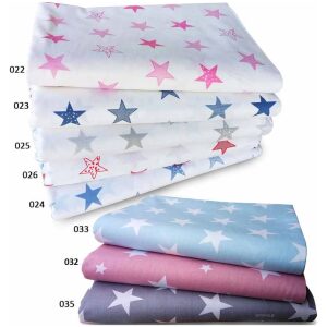 Bed sheets set 160x240 Dim Stars White Red