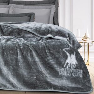 Extra double velour blanket Greenwich Polo Club 2475 Grey