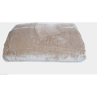 Blanket extra double velvet 220x240 Beige