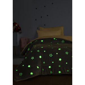 Phosphorescent blanket quilt 160x220 Stars Light blue