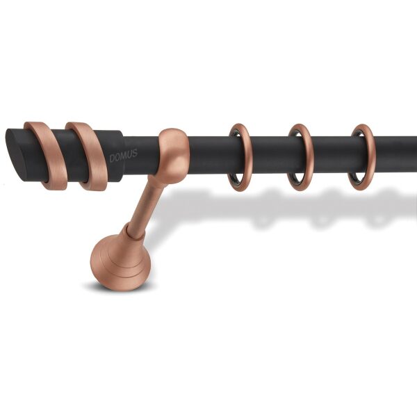 Metal curtain rod Daphne Φ25 Domus Black Opaque Copper