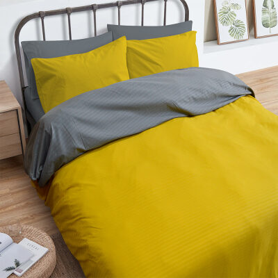 Duvet cover extra double Yellow