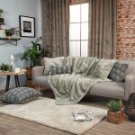 Sofa throw Teoran Pelt 21 Grey Beige