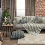 Sofa throw Teoran Pelt 21 Grey Beige