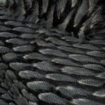 Sofa throw Teoran Pelt 22 Black