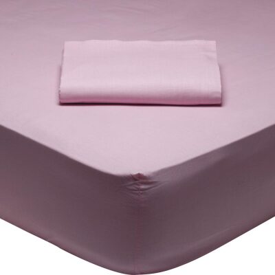 Sheet with elastic corner 120x200+35 Das Home 1012 Pink