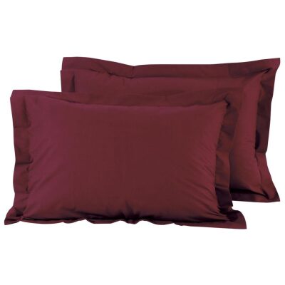 Pillowcase set 50x70+5 Das Home 1014 Bordeaux