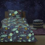 Set bed sheets Beauty Home Sphere Art 6176 Blue