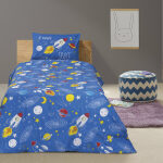 Set bed sheets Beauty Home Sphere Art 6176 Blue