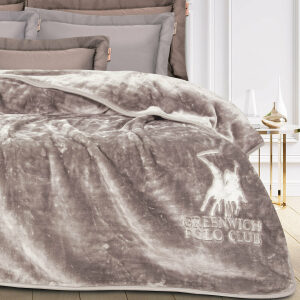 Blanket extra double velour 220x240 Greenwich Polo Club 2474 Grey