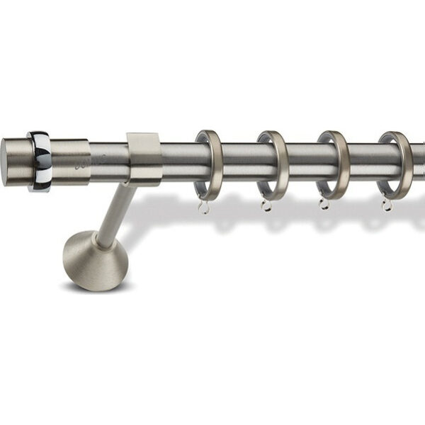 Metal curtain rod Thira Φ25 Domus Nickel Matt