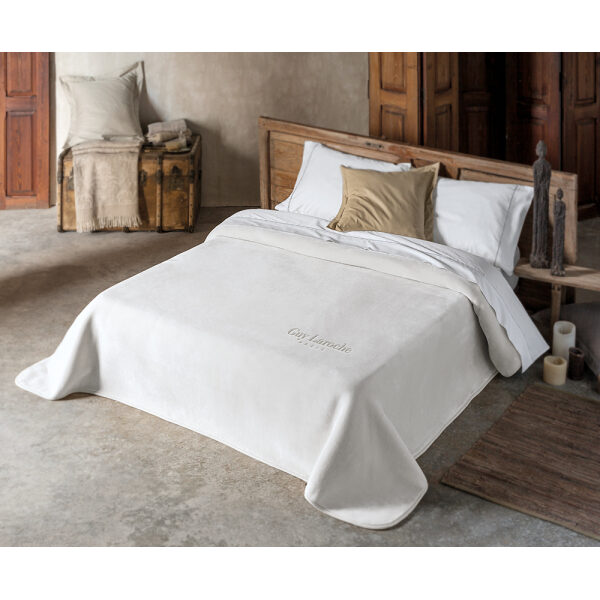 Ultra double velvet blanket 220 × 240 Guy Laroche Smooth Natural