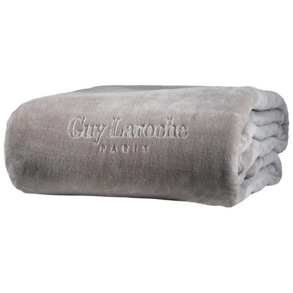 Ultra double velvet blanket Guy Laroche Smooth Taupe